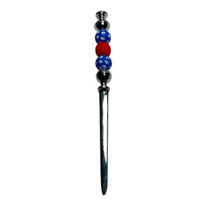 Handcrafted Beaded Letter Opener - Stylish Beaded Design for Office or Desk