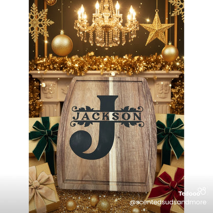 Rustic Hand Painted Wooden Sign 12x10 – Custom Family Name Home Décor