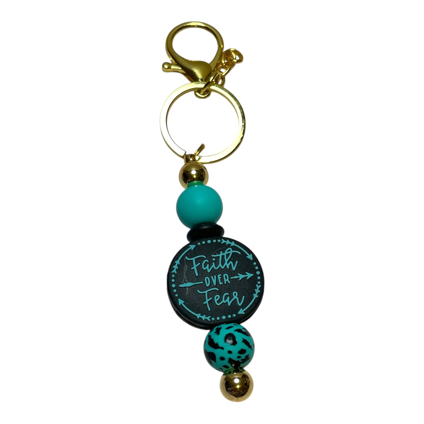 Beaded Religious Keychain - Faith-Inspired Keychain for Christians and Believers