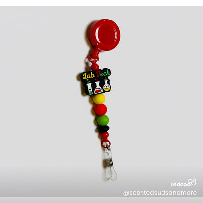 Beaded ID Badge Holders for Lab Techs | Unique & Trendy Designs
