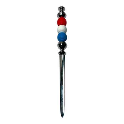 Handcrafted Beaded Letter Opener - Stylish Beaded Design for Office or Desk