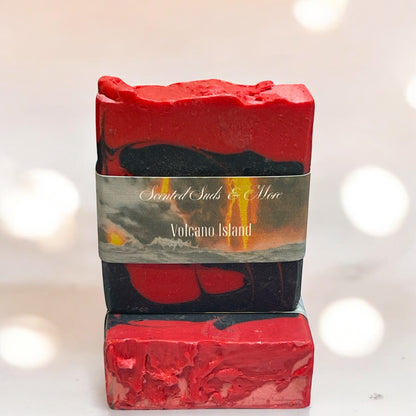 Volcano Island Scented Goat's Milk Soap - Nourishing & Tropical Freshness