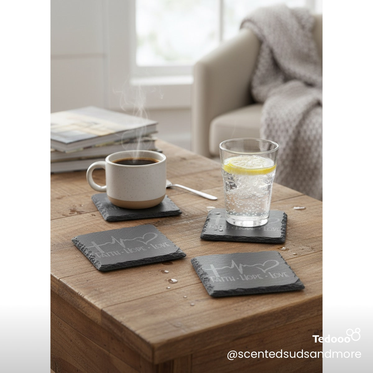 Sea Creature Coasters – 4 Piece Set