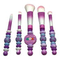 Decorative Beaded Makeup Brushes | Custom Brush Set for Makeup Artists & Beauty Lovers