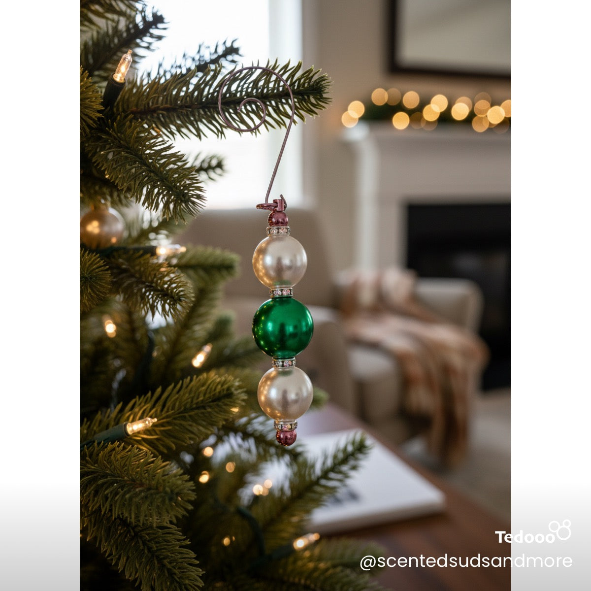 Beaded Ornament - Unique Holiday Decoration