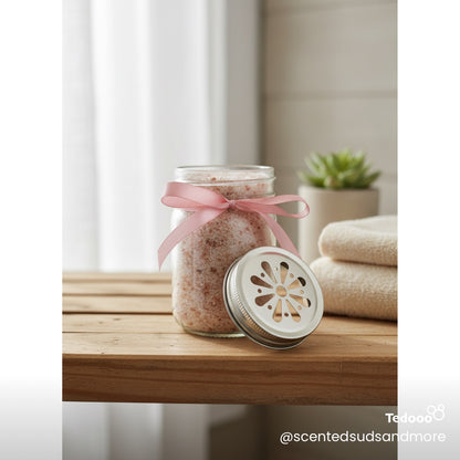 Peppermint Bath Soak – Invigorating Bath Salts for Energy & Self Care - 12oz