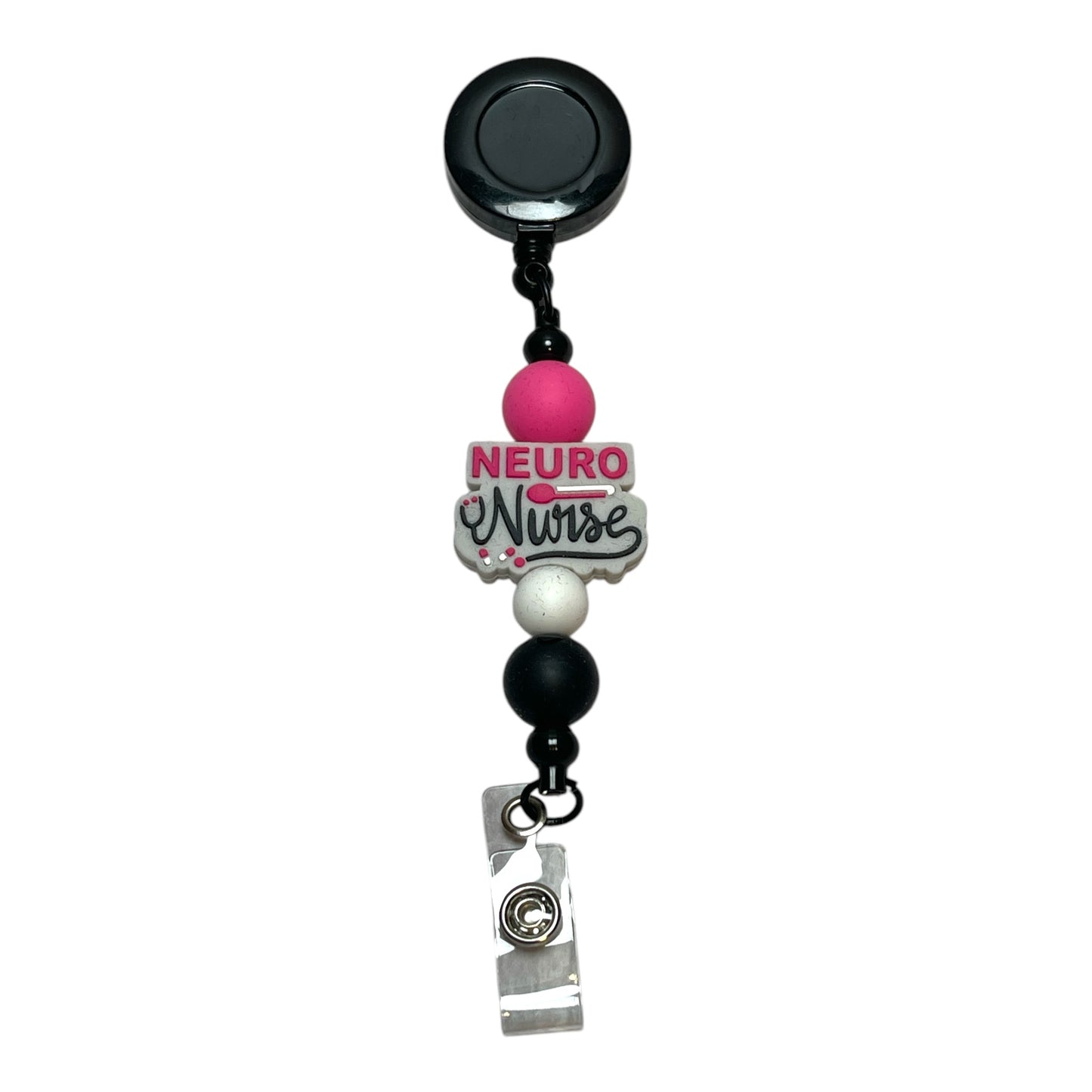 Neuro Nurse Retractable Badge Reel - Cute & Durable Nurse Accessory